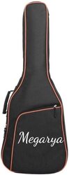 MegArya 40/41 Inch 1680D Oxford Fabric Guitar Case Gig Bag Straps Cotton Soft Waterproof Backpack, Black