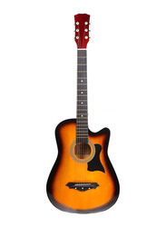 MegArya MF38 Flamingo Series Acoustic Guitar, Linden Wood Fingerboard, Sunburst