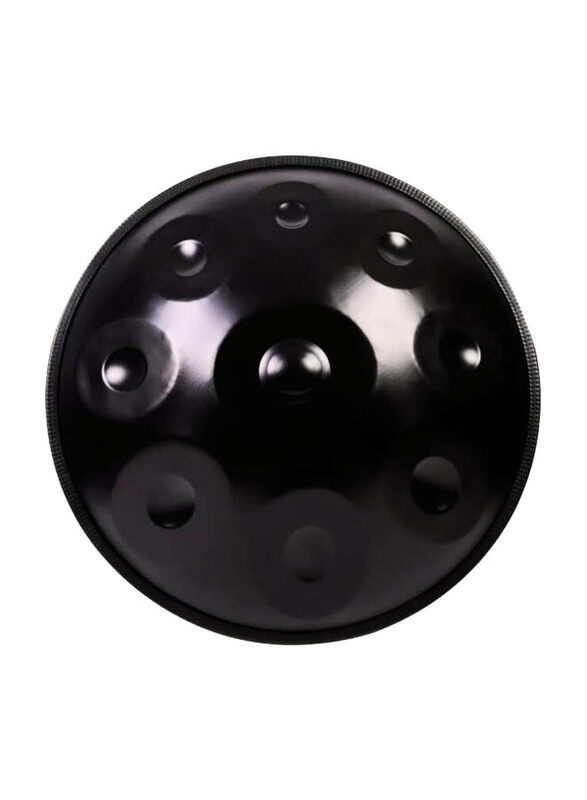 

MegArya D Minor 9 Notes Handpan Drum Instrument, 22 Inch, Black
