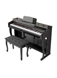 MegArya MDP-500 Professional Design Upright Digital Piano, 88 Keys, Black