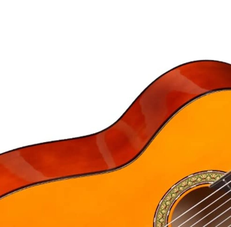 MegArya 39-inch Solid Classical Guitar, Yellow