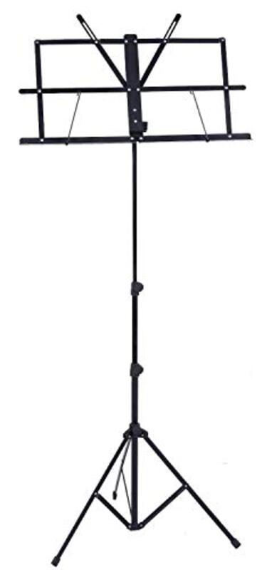 Rubik Electric and Acoustic Guitar Stand, Black