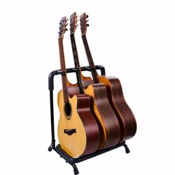 MegArya 3 Holder Portable Guitar Stand Rack, Black