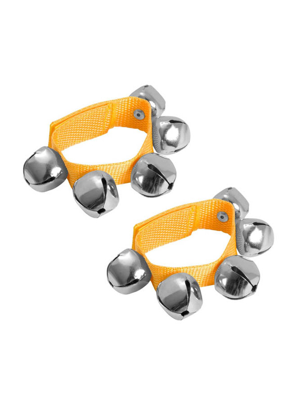 Tiger Music ‎BEL7-CL Wrist Jingle Bells, 2 Pieces, Yellow/Silver