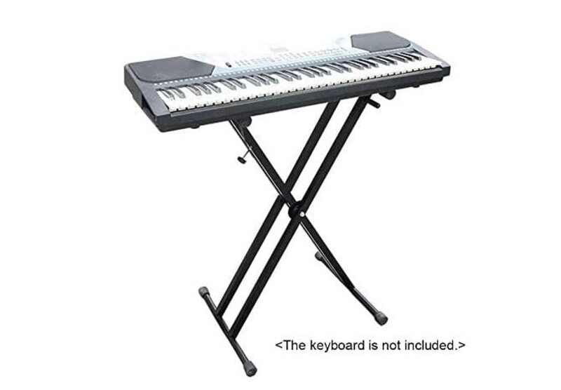 Megarya Double X Adjustable Keyboard Stand, Black