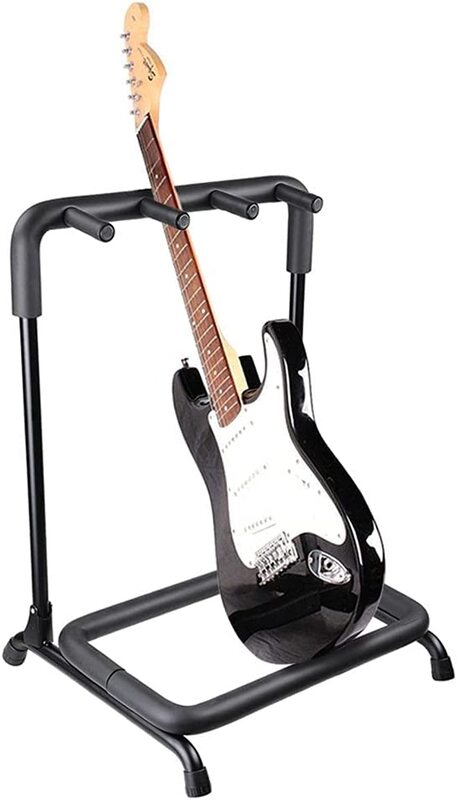 MegArya 3 Holder Multi Guitar Folding Stand, Black