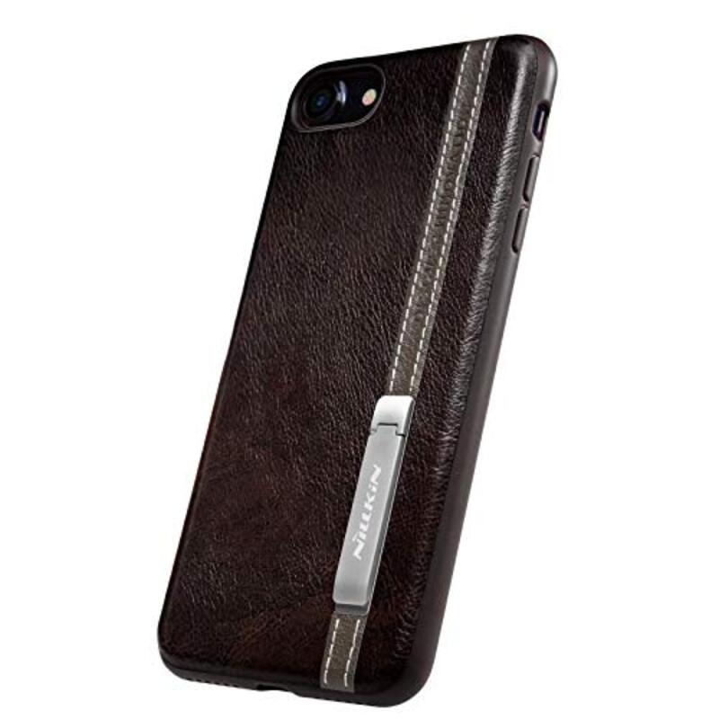 Nillkin Apple iPhone 8 Leather Mobile Phone Case Cover, Dark Brown