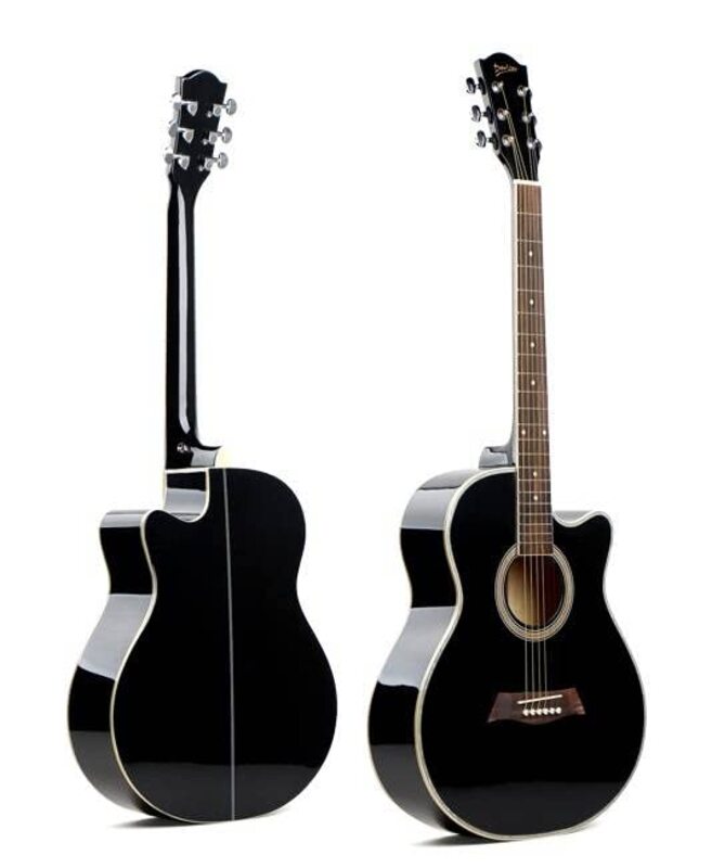 MegArya Professional Full Size Acoustic Guitar With Bag, Black