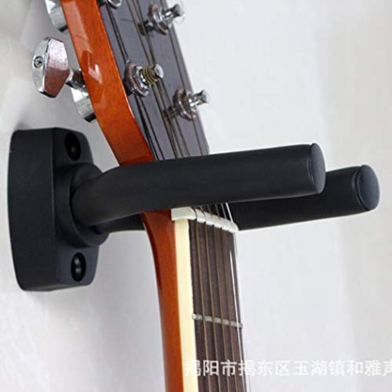 Endosy Guitar Wall Mount Hanger for Guitar Ukulele Bass, Black