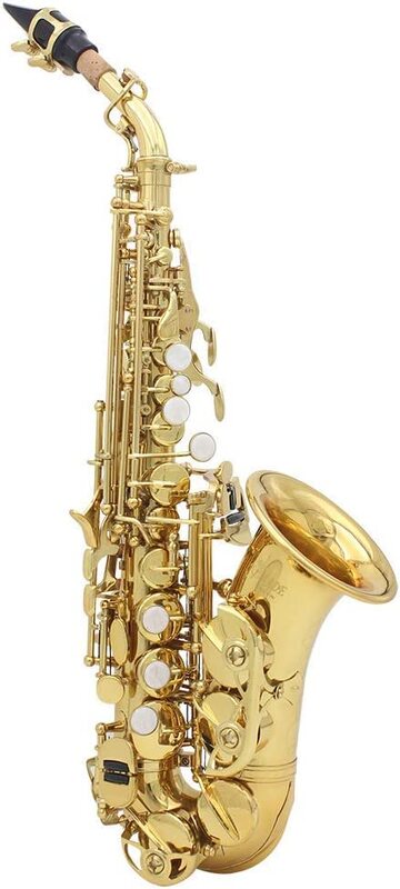 Megarya B Flat Alto Lacquer Finish Saxophone with Soft Case, Gold