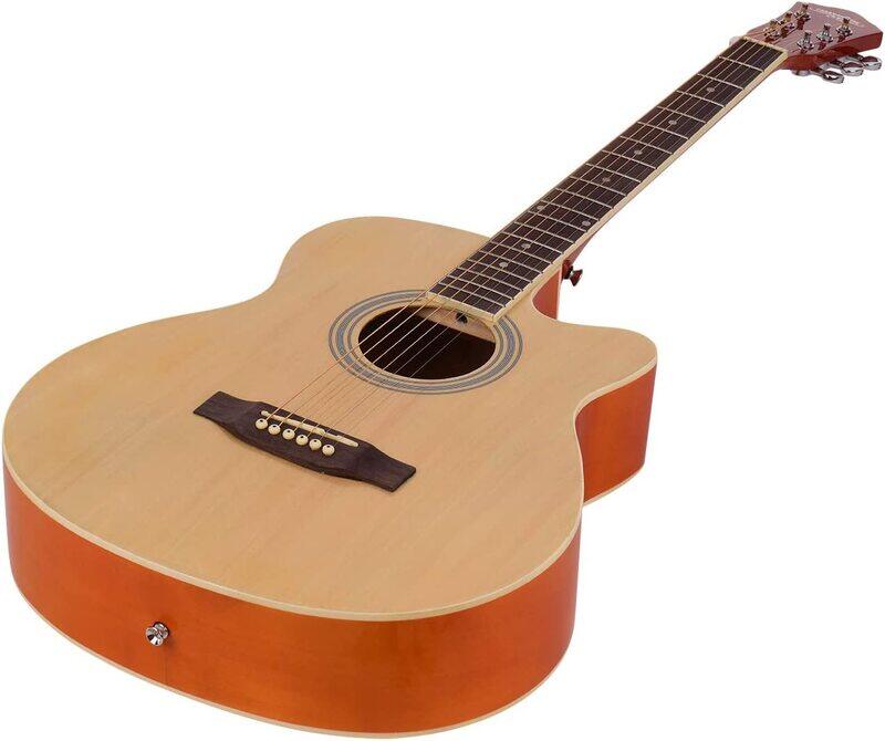 

MegArya 38-inch Acoustic Guitar with Bag, Rosewood Fingerwood, Blue