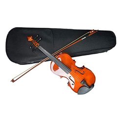 MegArya V30 Acoustic Violin with Hard Case, Bow & Rosin for Beginner, Brown