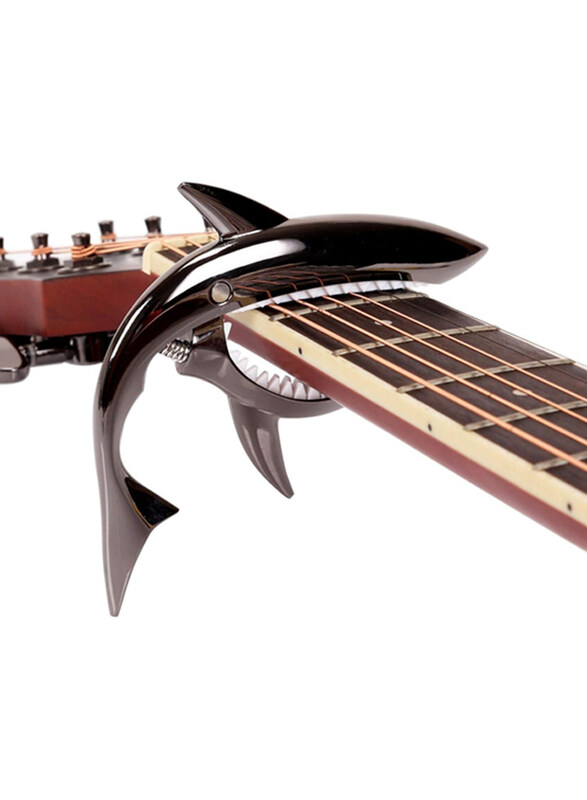 

Jinwee Shark Guitar Capo Pretty Cool Capo for Electric Acoustic Classical Guitar, Black