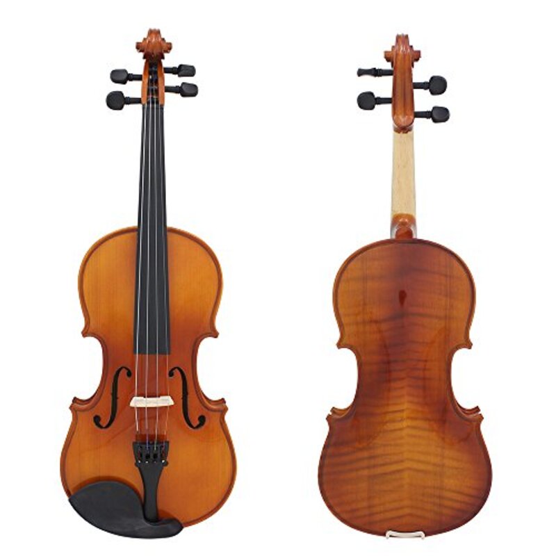Aroma Full Size 4/4 Natural Acoustic Violin, Brown