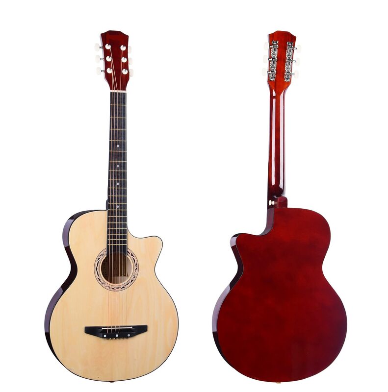 MegArya G38 Acoustic Guitar for Beginners, Rosewood Fingerwood, Beige/Brown