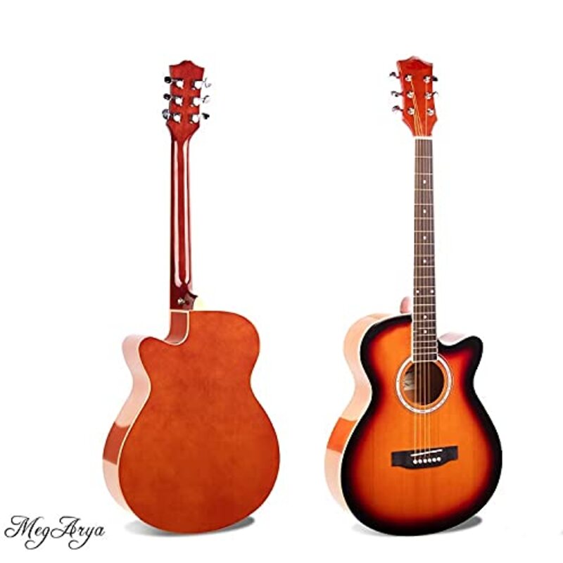 MegArya 38 inch Acoustic Beginner Guitar Kit For Kids, Sunburst