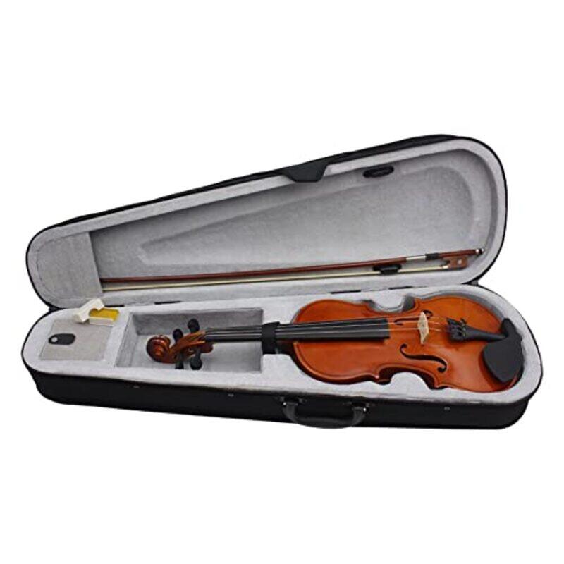 MegArya 4/4 Size Student Acoustic Violin With Case/Bow/Rosin And Violin Stand, Natural