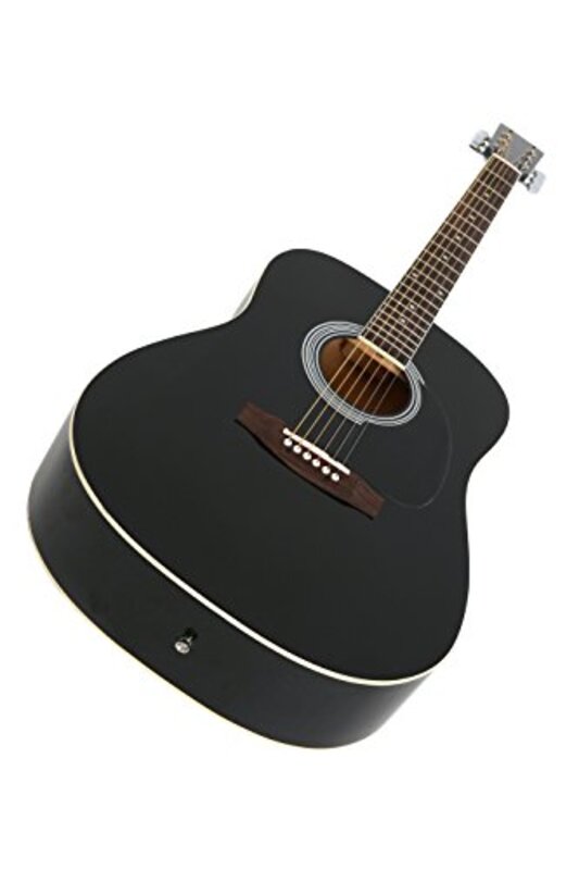 Navarra NV31 Acoustic Guitar, Palisander Fingerboard, Black