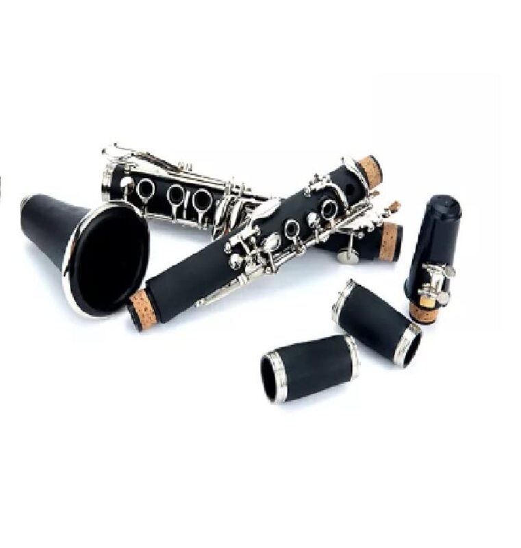 MegArya CLK4190 B Flat High Grade Professional Ebony Clarinet Trumpet with Case, Black/Silver