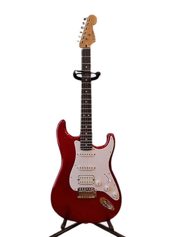 

MegArya Pacifica Electric Guitar, Rosewood Fingerboard, 40 Inch, Metallic Red