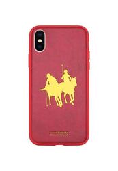 Apple iPhone X Polo Mobile Phone Case Cover, Red/Gold