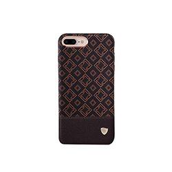 Nillkin Apple iPhone 7 Leather Square Pattern Mobile Phone Case Cover, Brown