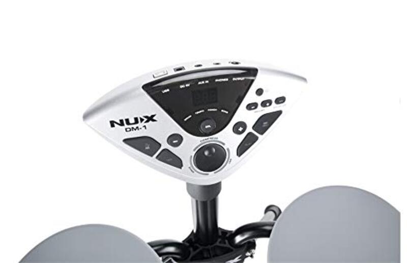 Nux DM-1 Digital Electronic Drum Kit, Black/Grey