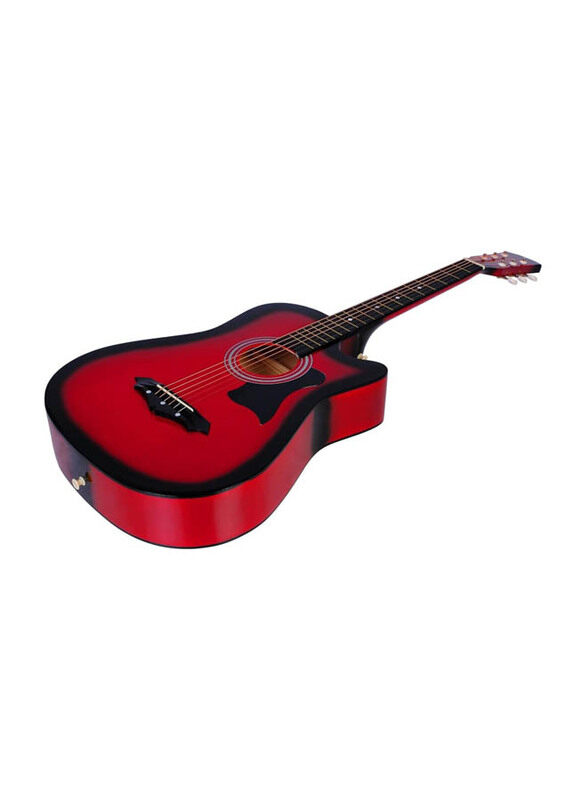 

MegArya MF38 Flamingo Series Acoustic Guitar, Linden Wood Fingerboard, Red