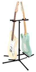 Classic Cantabile Double Guitar Stand, Black