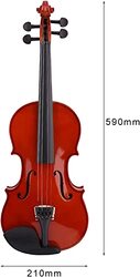 MegArya 4/4 Equaliser Violin, Full Size Maple Beginner Violins Kit, Mahogany
