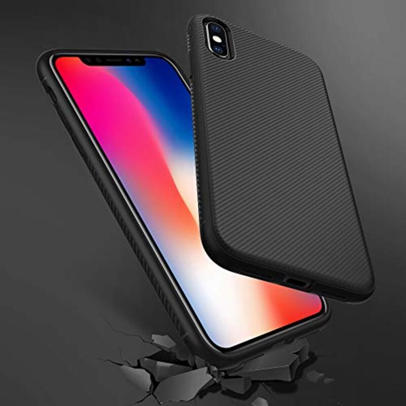 Brand Set Apple iPhone X TPU Mobile Phone Case Cover, Black