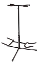 Classic Cantabile Double Guitar Stand, Black