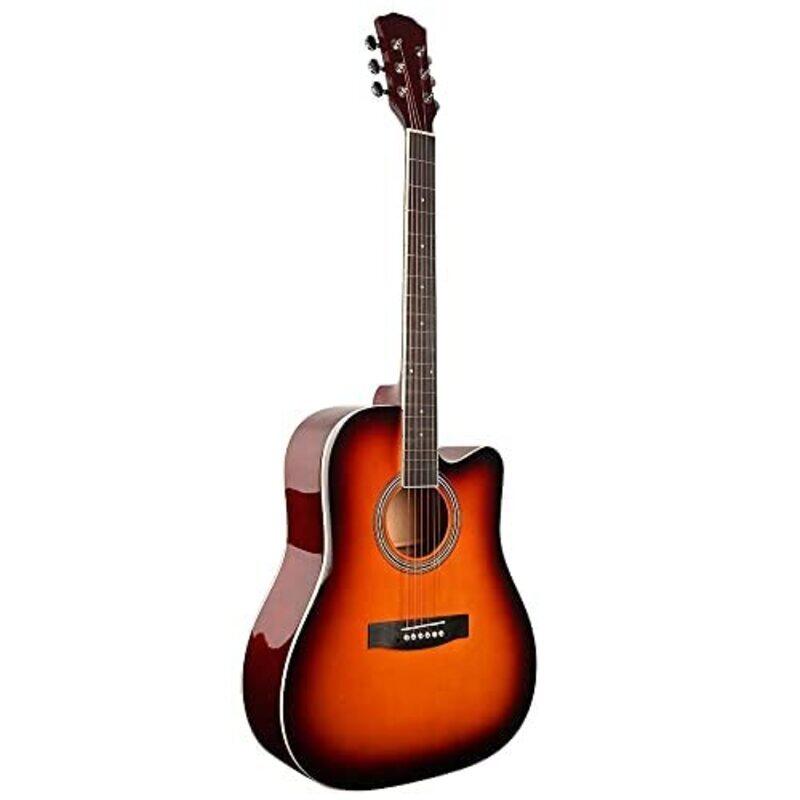 

MegArya G40 40-inch TAS Acoustic Guitar, Rosewood Fingerboard, Brown