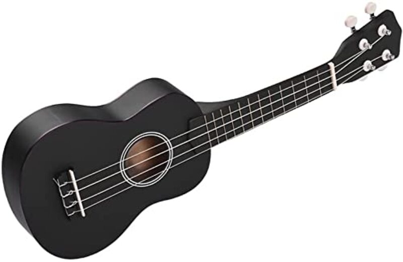 MegArya 21-inch Carbon Fiber Ukulele, Black