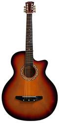 MegArya G38 Sun Burst Acoustic Guitar, Brown