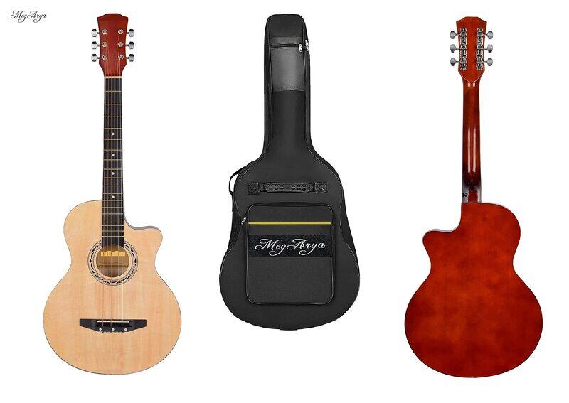 

MegArya G40SB Semi Acoustic Guitar, Brown