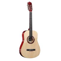 Bingyu 38-inch Classic Acoustic Guitar with 6 Strings for Students Beginners, Beige/Brown