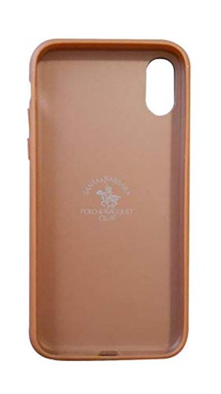 Polo & Racquet Apple iPhone X Polo Mobile Phone Case Cover, Light Brown