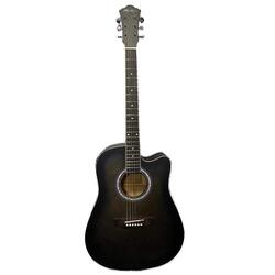 MegArya BKS Acoustic Guitar, 40-inch, Black