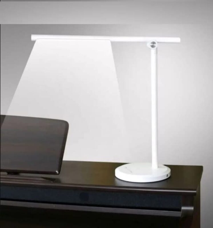 Chloris Branded Piano Led Desk Table Lamp, White