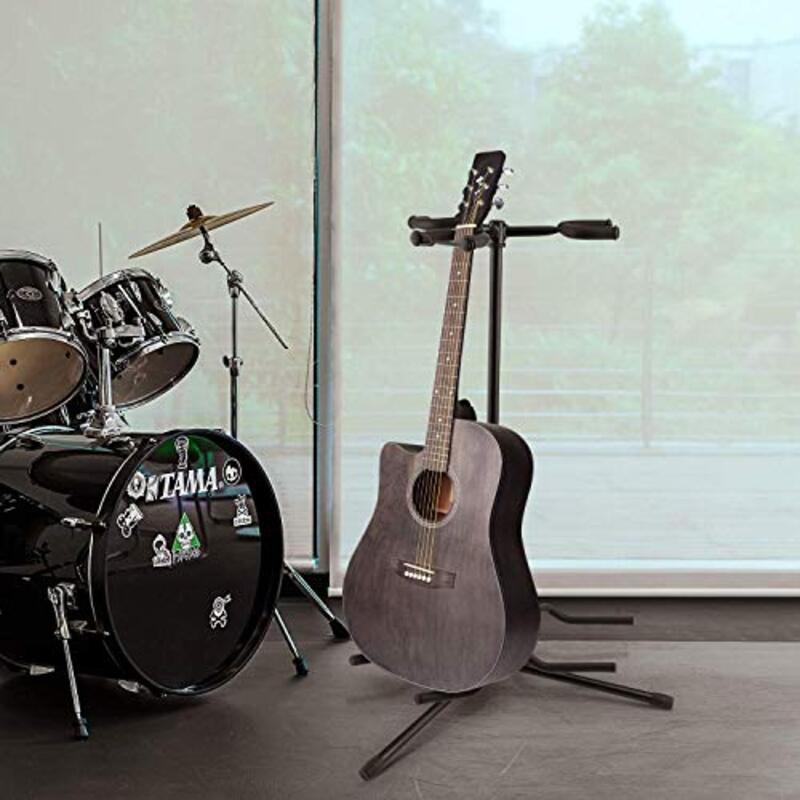 Shinedown Tripod Adjustable Guitar Stand, Black
