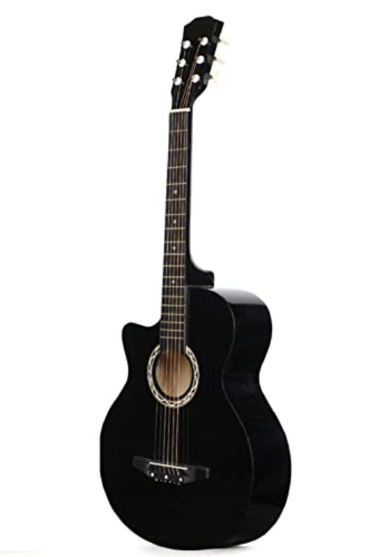 MegArya 38inch Acoustic Guitar, Black