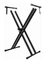 MegArya Double X Infinitely Adjustable Keyboard Stand & Bench Set, Black