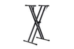 Alida Double Braced X-Style Heavy-Duty Adjustable Keyboard Stand and Piano Stand, Black