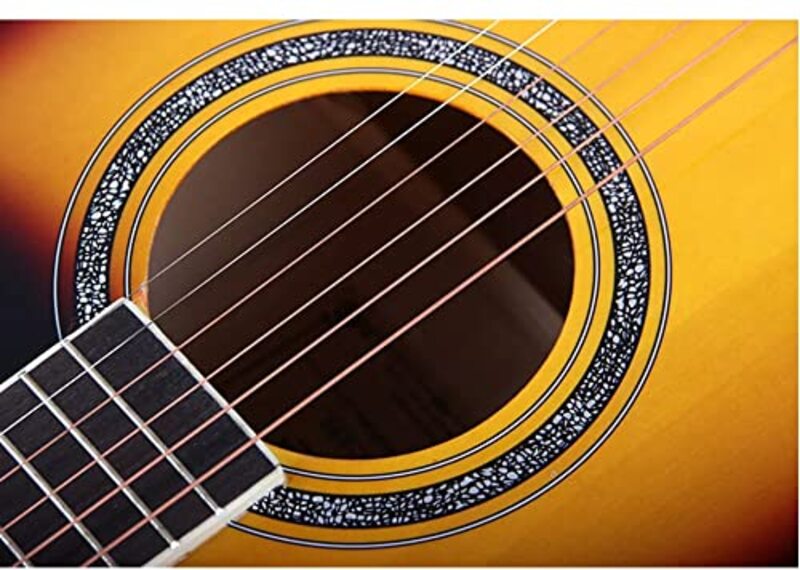 MegArya 38-inch Acoustic Guitar, 3-Color Sunburst