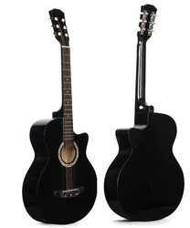 MegArya 38inch Acoustic Guitar, Black