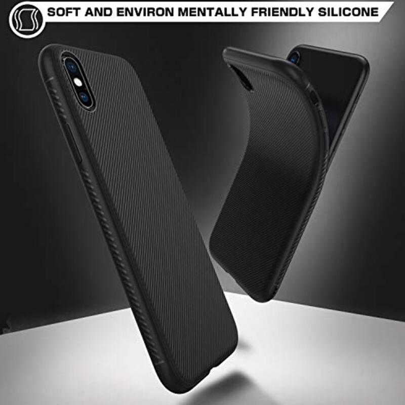 Brand Set Apple iPhone X TPU Mobile Phone Case Cover, Black