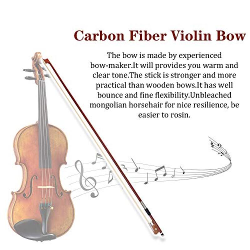 Douself Carbon Fibre Violin Bow, Brown