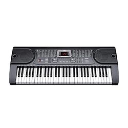 MK MK-2089 61 Keys Electronic Keyboard with Colour, Black