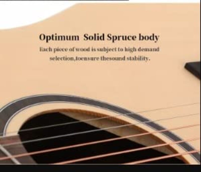MegArya 41 inch Full Size Premium Branded Acoustic Guitars, Natural